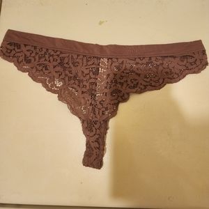 Victoria's Secret purple thong panties, sz M